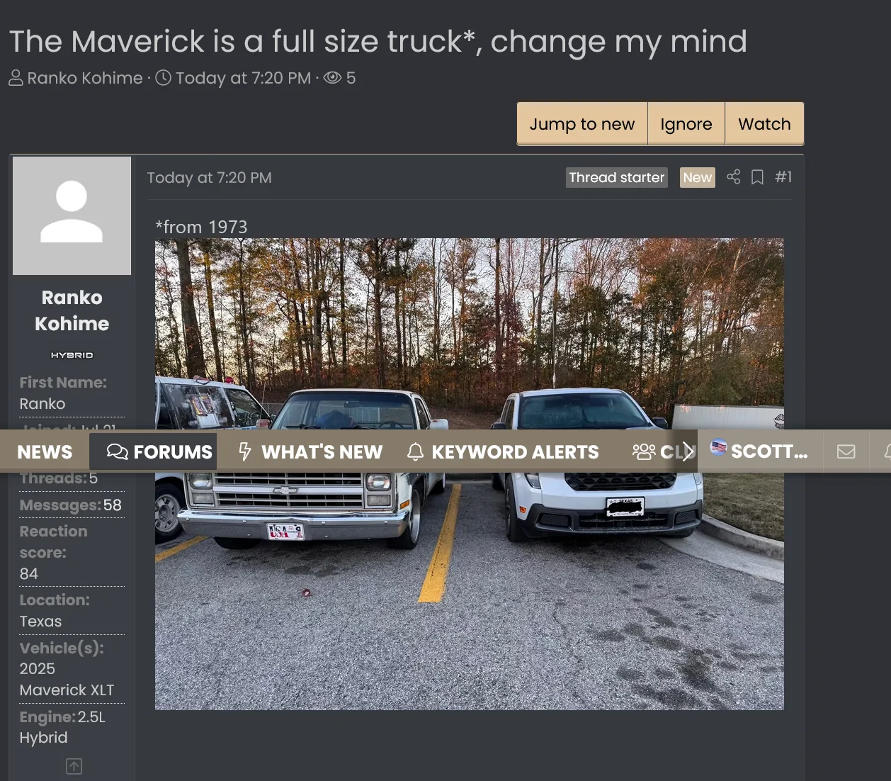 Ford Maverick The Maverick is a full size truck*, change my mind 1763007202130-d