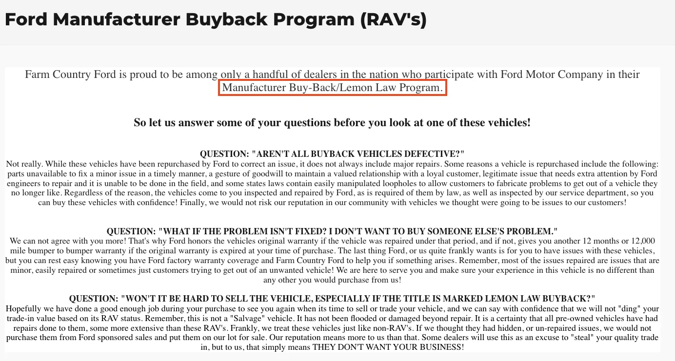 Ford Maverick Reacquired Vehicle/Buyback/Lemon price? What should the price be? Screenshot 2025-11-13 at 9.53.58 PM