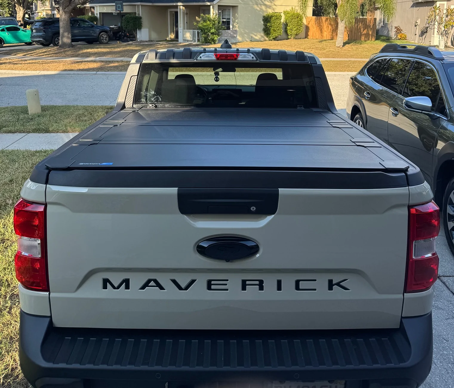 Ford Maverick New Worksport Tonneau Cover installed today IMG_3711