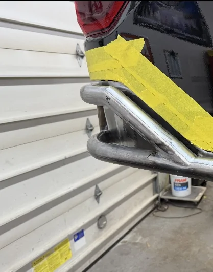 Ford Maverick Sneak peak at Tremor fabbed rear bumper..😎 IMG_5461