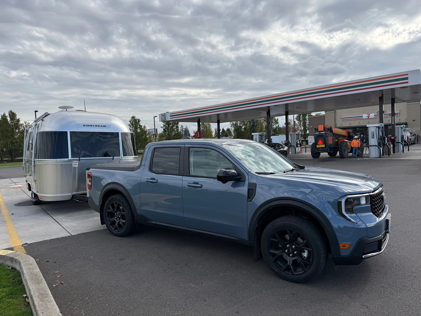 Ford Maverick Lariat Hybrid tow test: Airstream Bambi (3500 GVW) IMG_0752