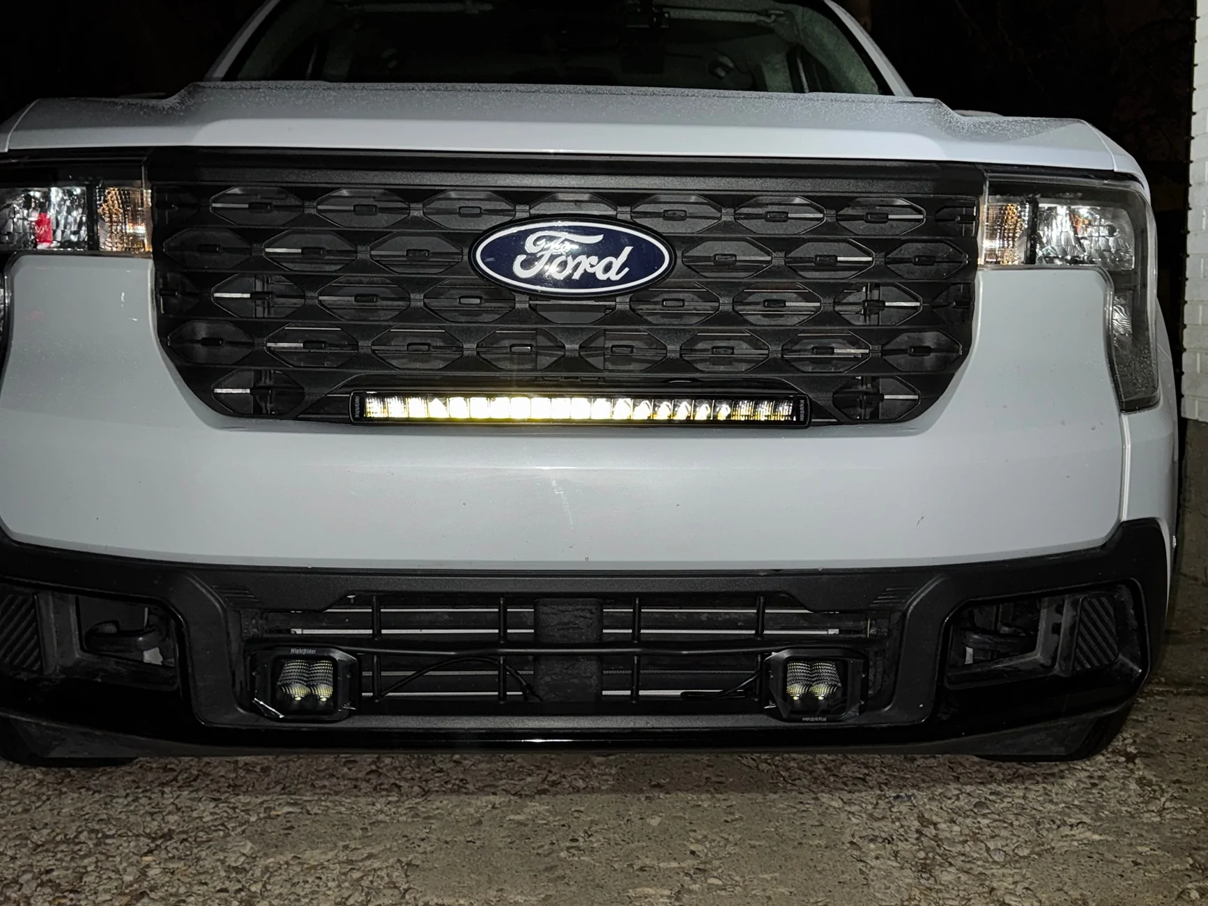 Ford Maverick FX4 Light Bar & Flush mount Ditch Lamp Test Fit IMG_4714