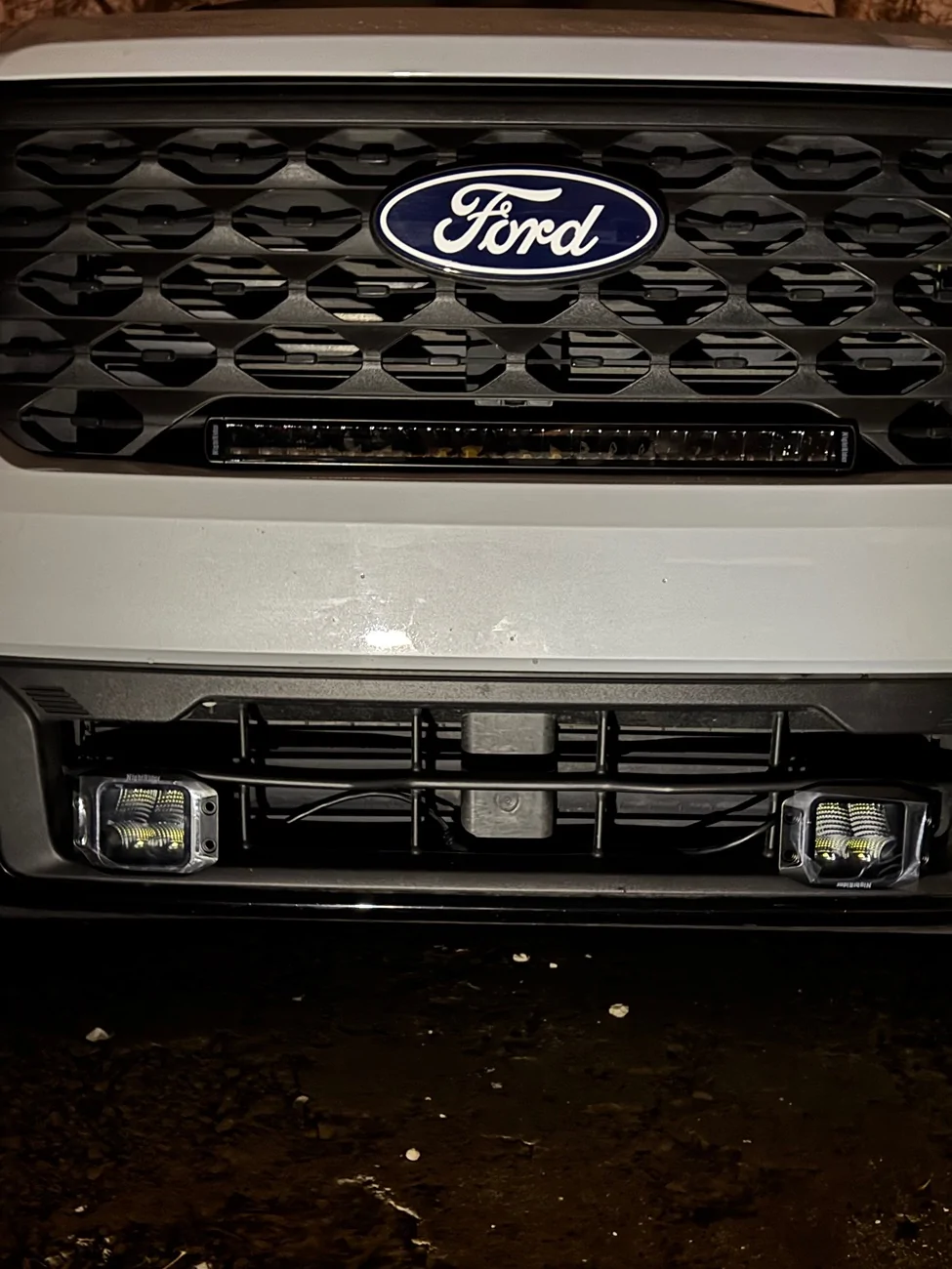 Ford Maverick FX4 Light Bar & Flush mount Ditch Lamp Test Fit IMG_4717