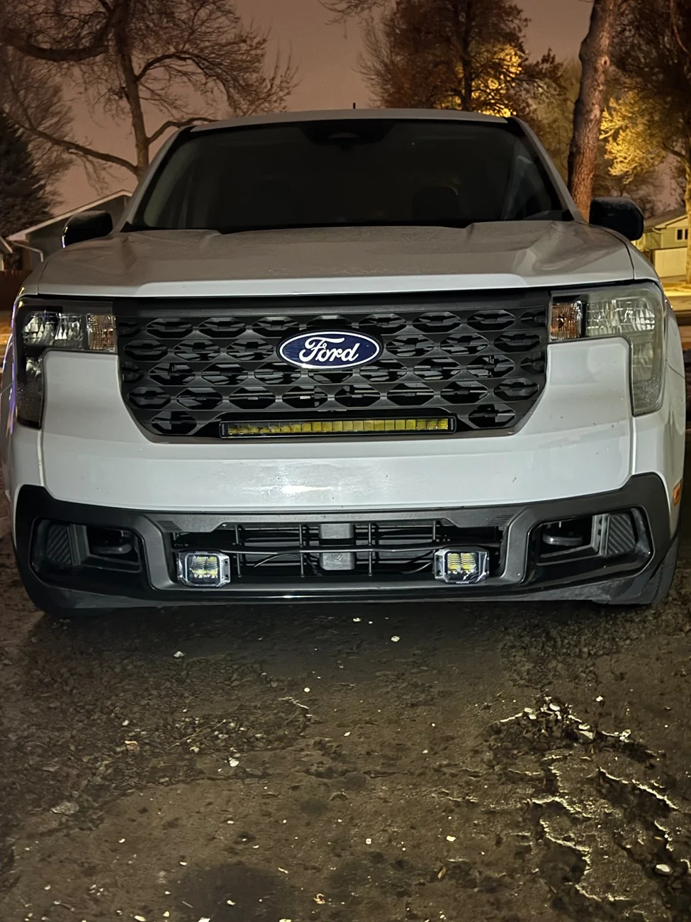 Ford Maverick FX4 Light Bar & Flush mount Ditch Lamp Test Fit IMG_4718