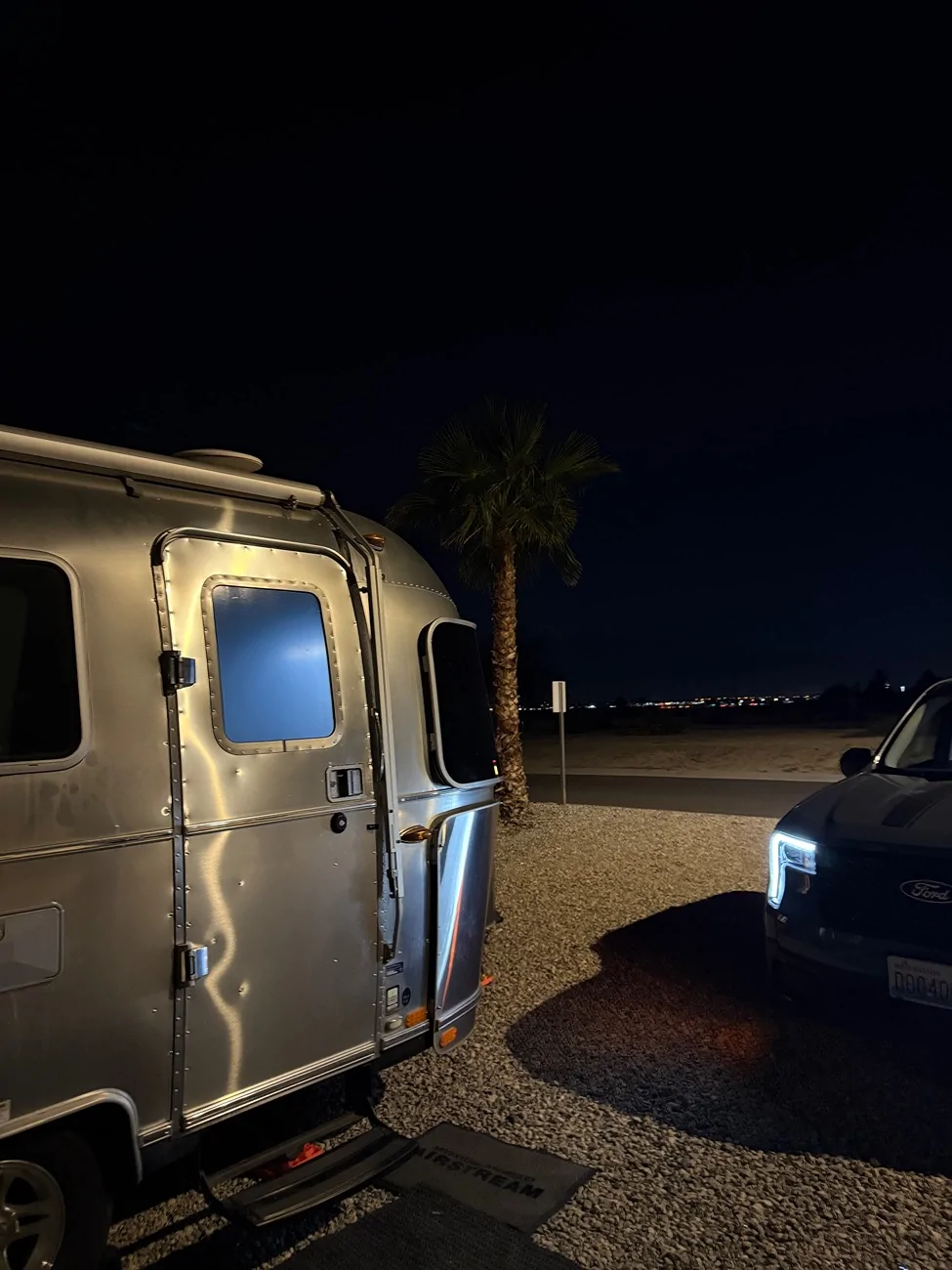 Ford Maverick Lariat Hybrid tow test: Airstream Bambi (3500 GVW) IMG_2348