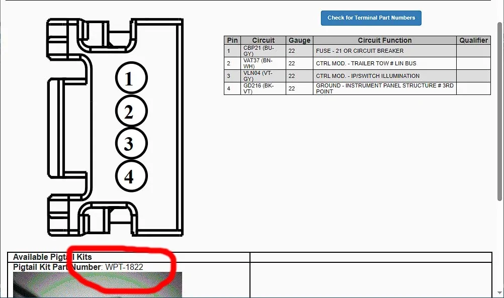 Ford Maverick Installing factory trailer brake system (2024 Tremor XLT) Connector