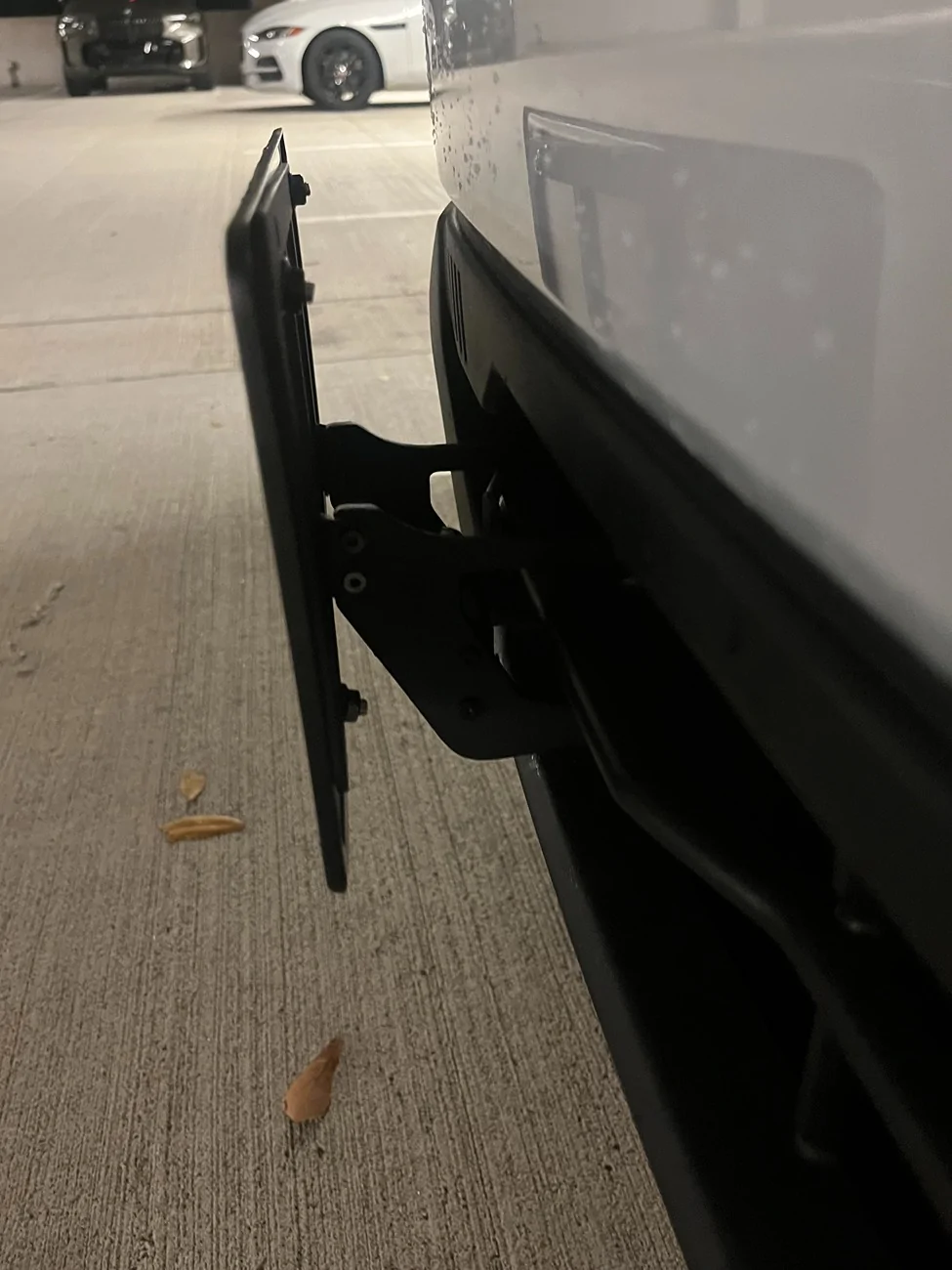 Ford Maverick Front License Plate Holder Install Location Question Mabett front license side close up 