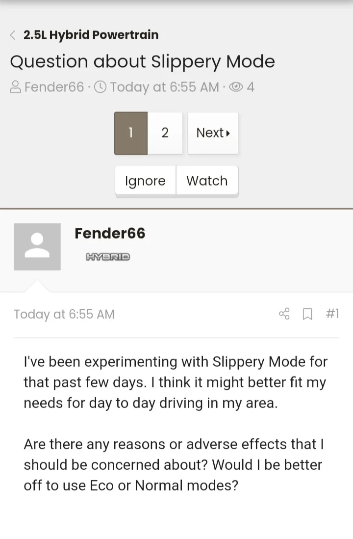 Ford Maverick Question about Slippery Mode 20251121_120200