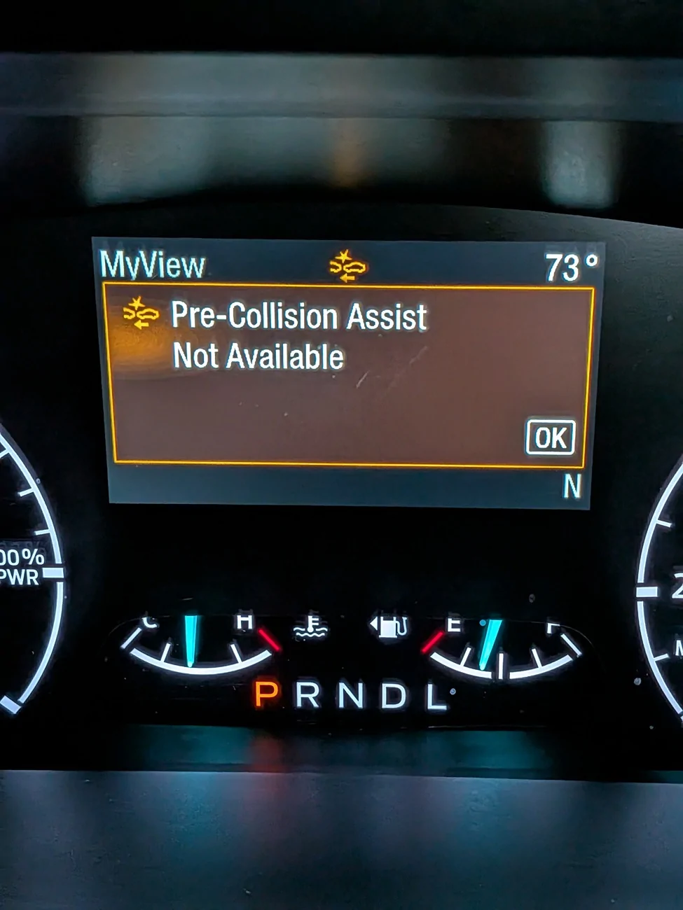 Ford Maverick Pre Collision Not Available Notification PXL_20251006_222406699.MP