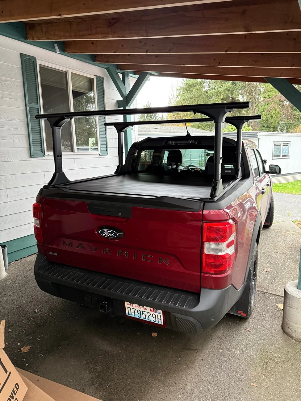 Ford Maverick Retrax pro xr & elevate rack installed IMG_4169