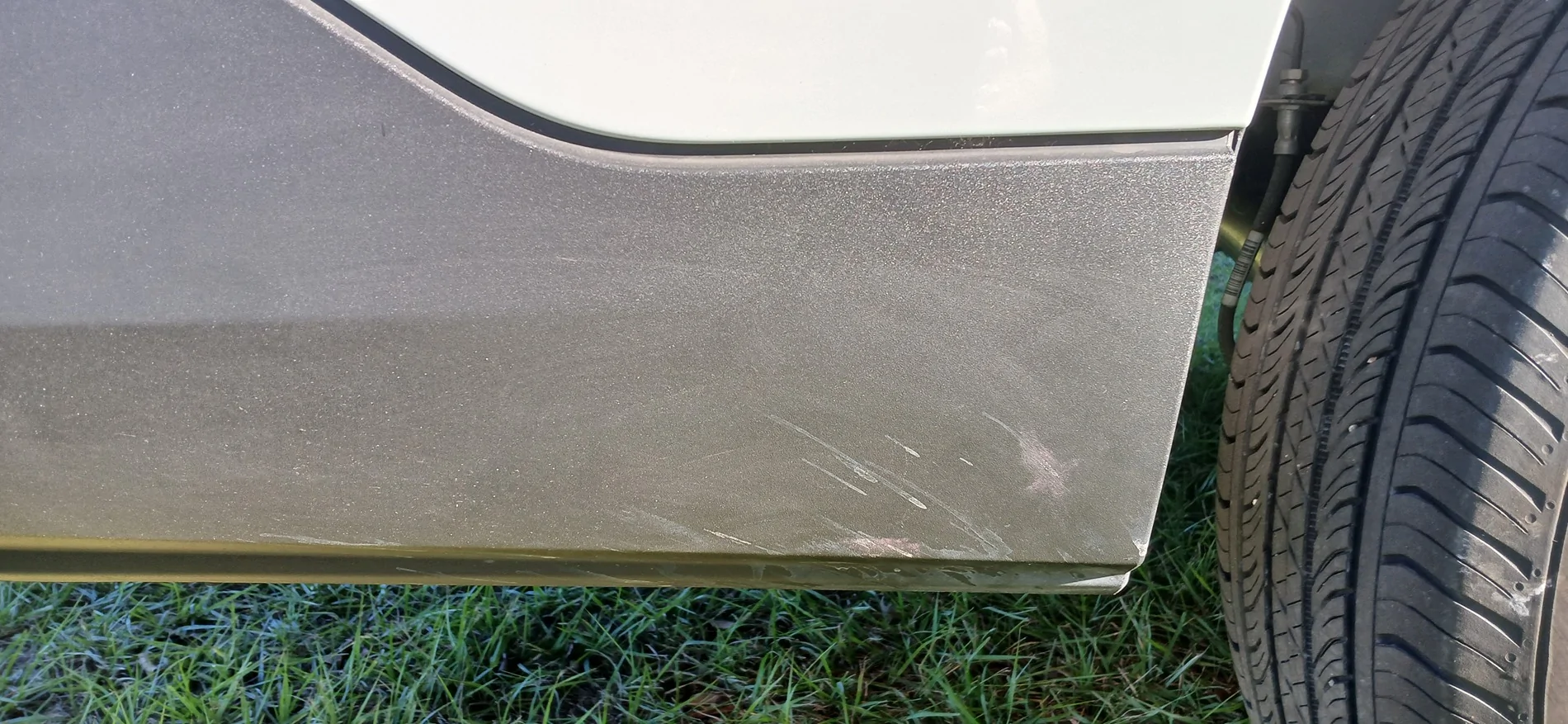 Ford Maverick Advice, DIY scratch repair on black trim? car sratch
