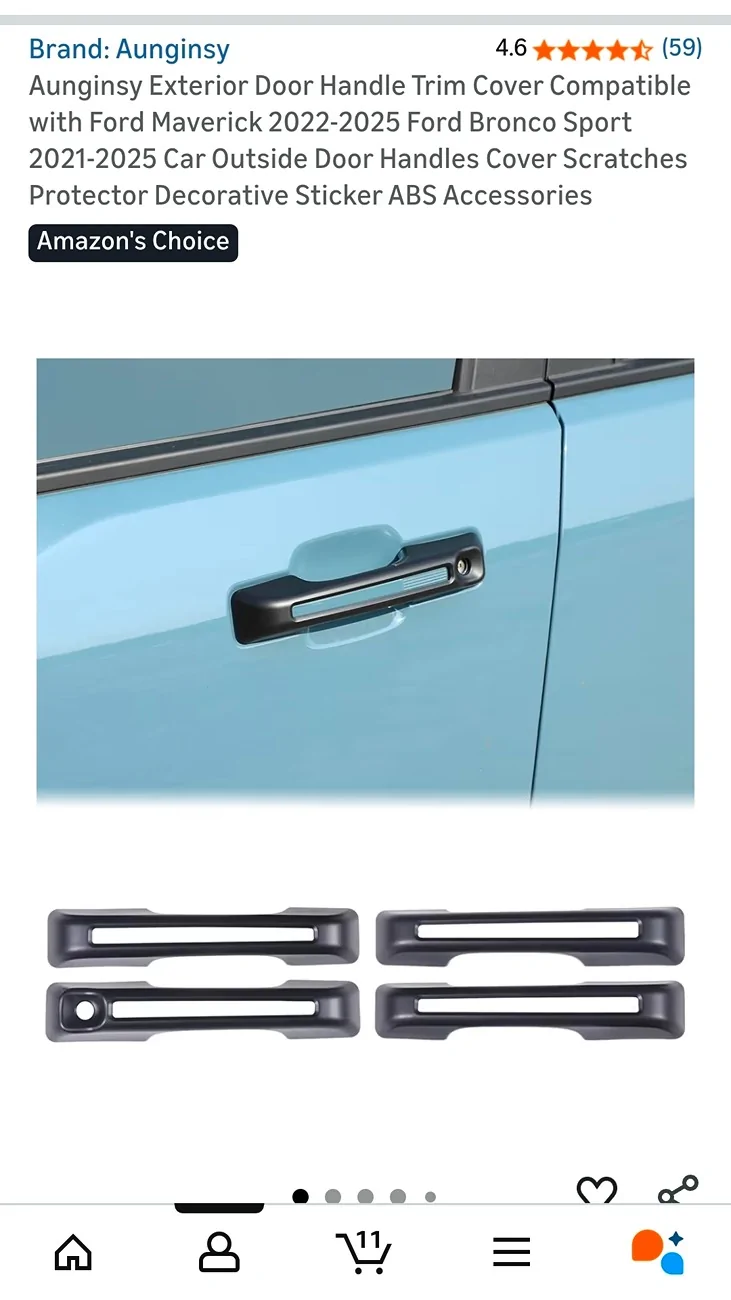 Ford Maverick Add painted door handles on lower trims (easy DIY mod) Screenshot_20251124_180027_Amazon Shopping