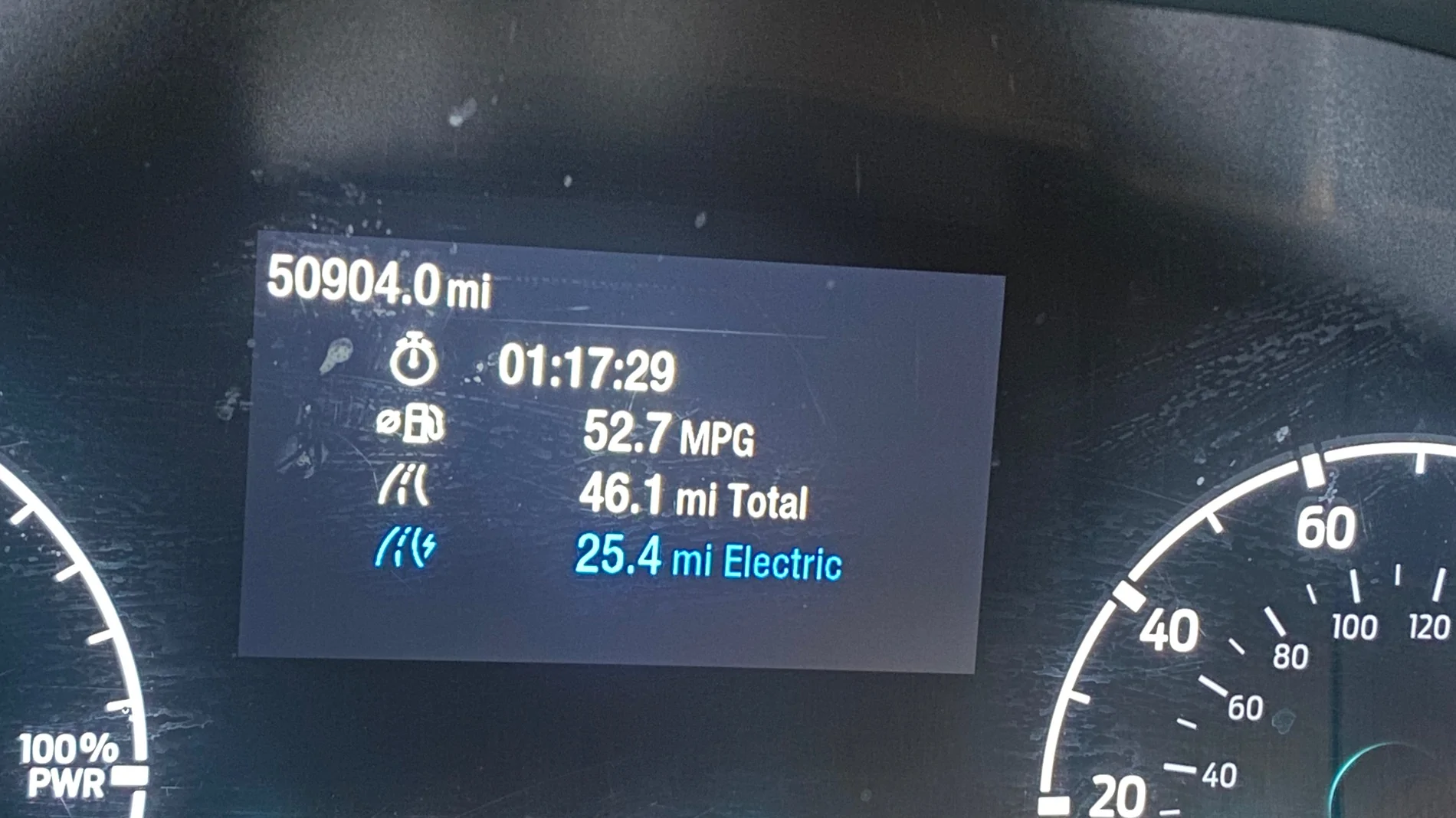 Ford Maverick 1st full tank.AWD Hybrid Lariat. IMG_6536