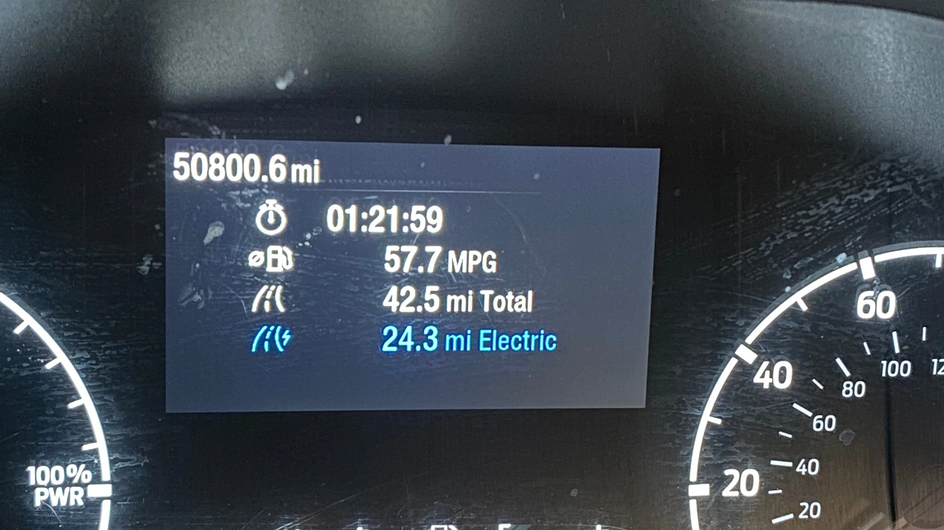 Ford Maverick 1st full tank.AWD Hybrid Lariat. IMG_6518