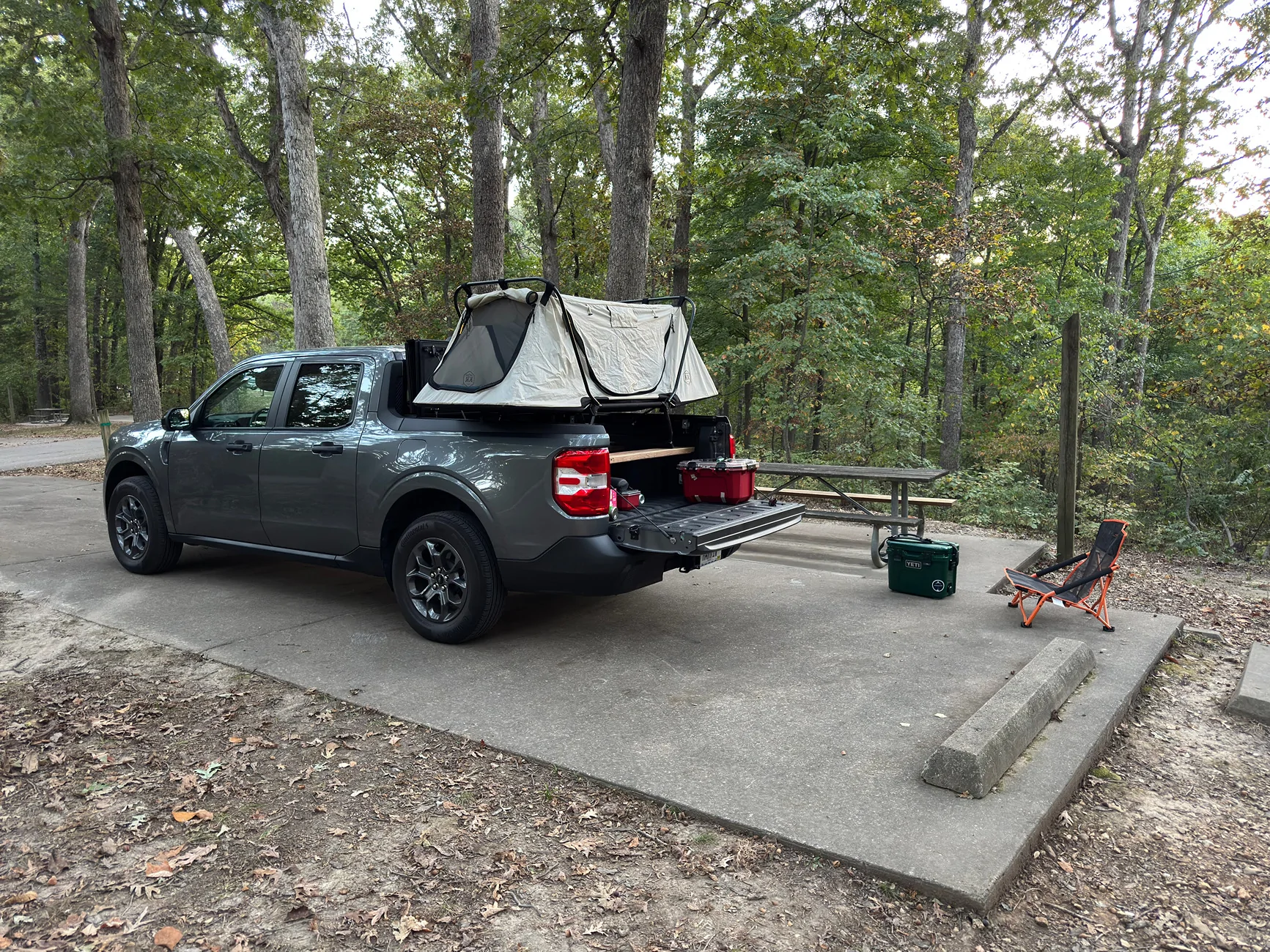 Ford Maverick Roof top tent camping (RTT)? kamprite truck setu