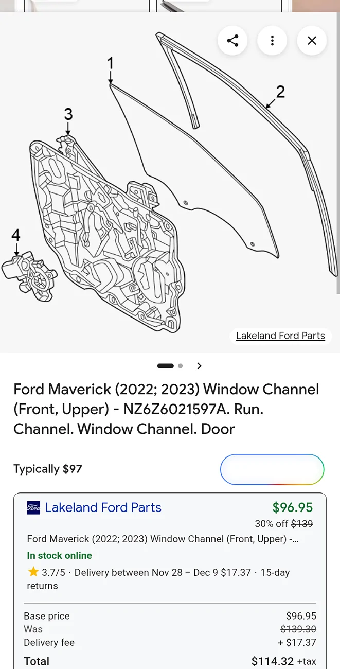 Ford Maverick Air leak/wind noise (deafening whistle.) chrome_screenshot_Nov 27, 2025 7_40_58 PM CST