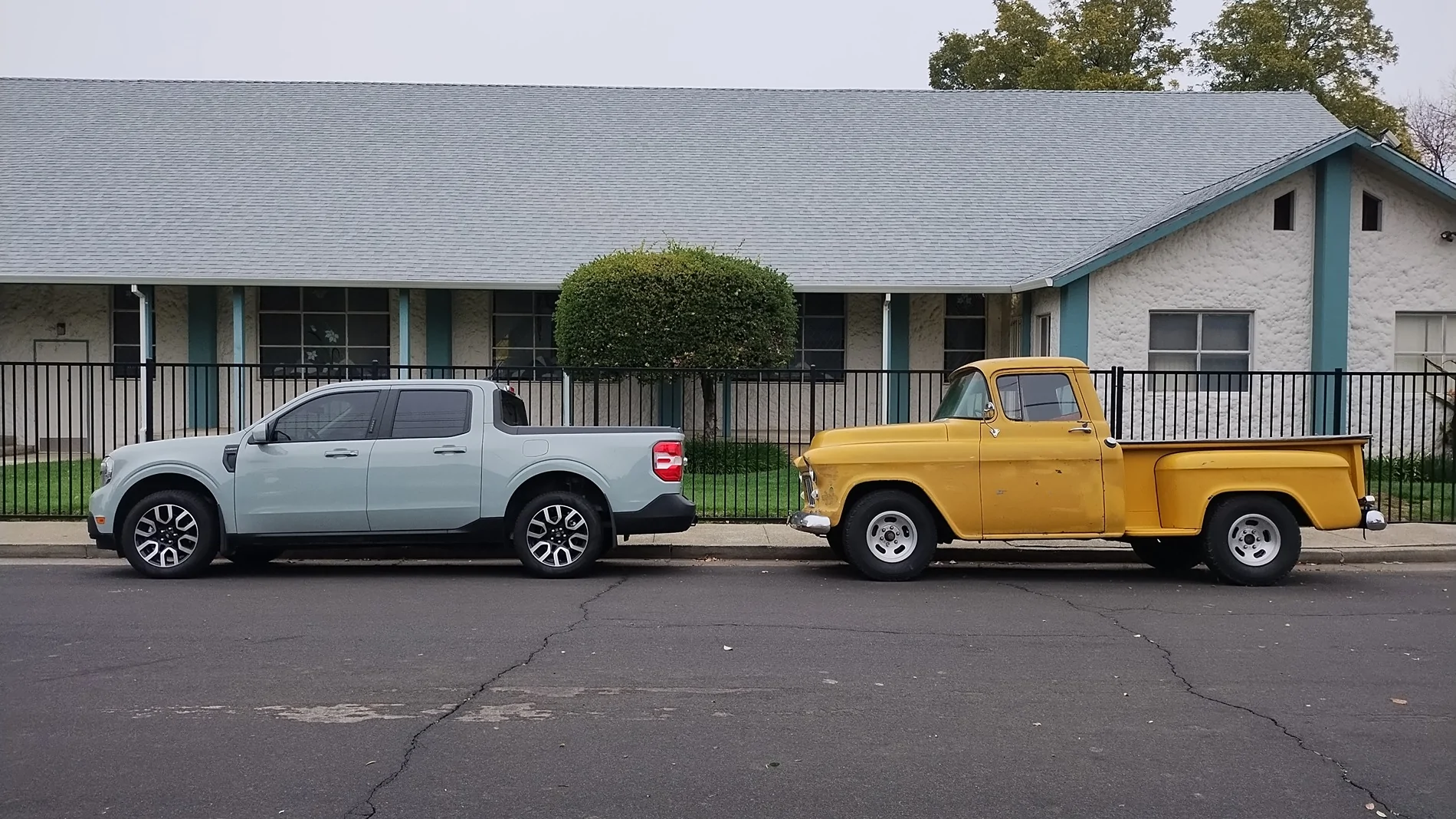Ford Maverick Post your Maverick next to ridiculously large trucks - photos thread IMG_20251128_092039892