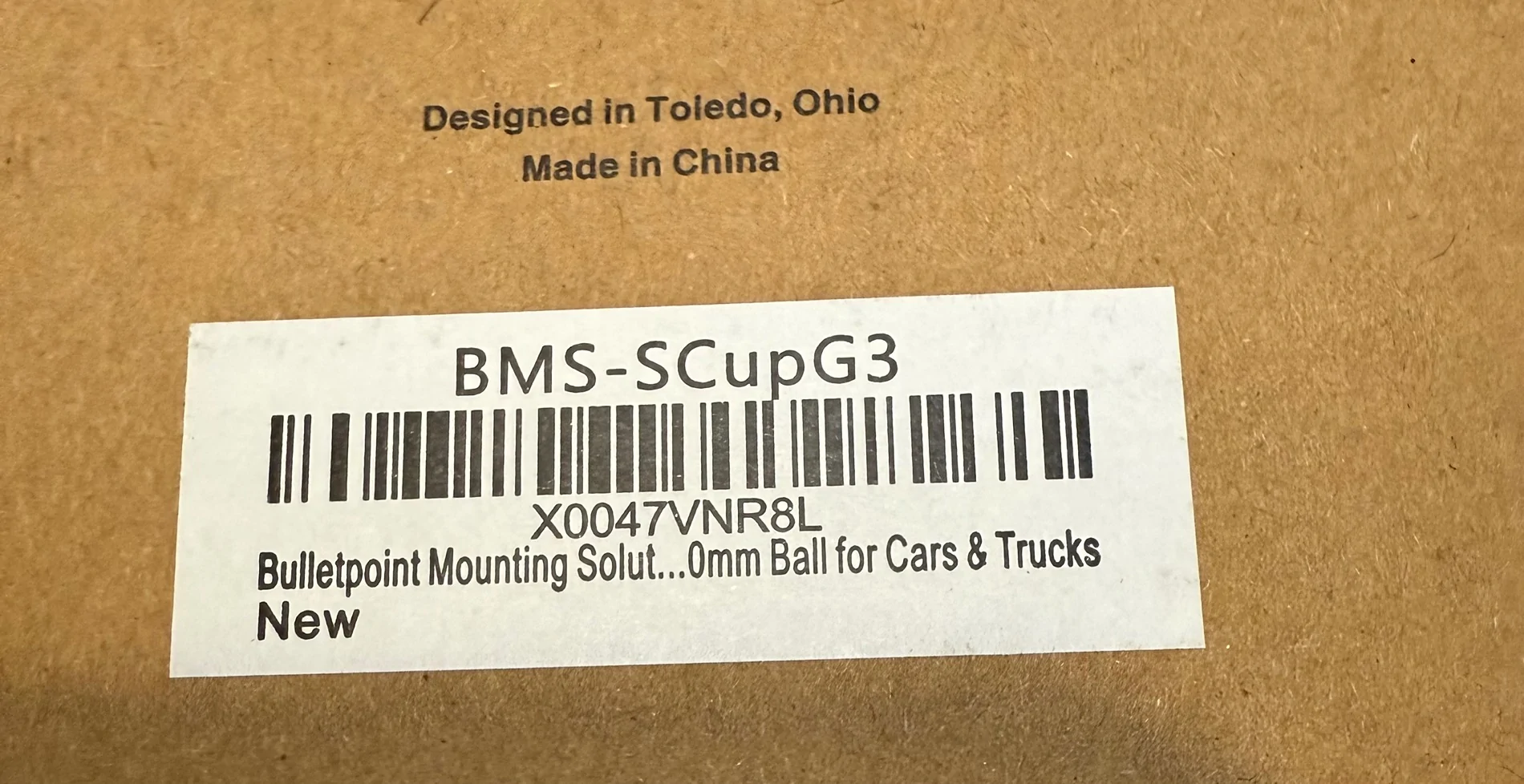 Ford Maverick Bulletpoint mounting suction cup mounted 20mm ball IMG_4190