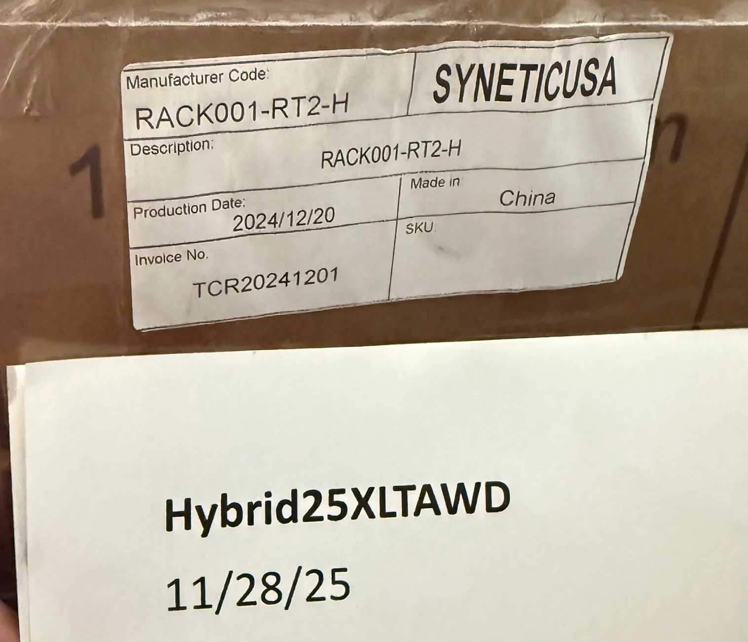 Ford Maverick BNIB SyneticUSA ladder rack IMG_4197