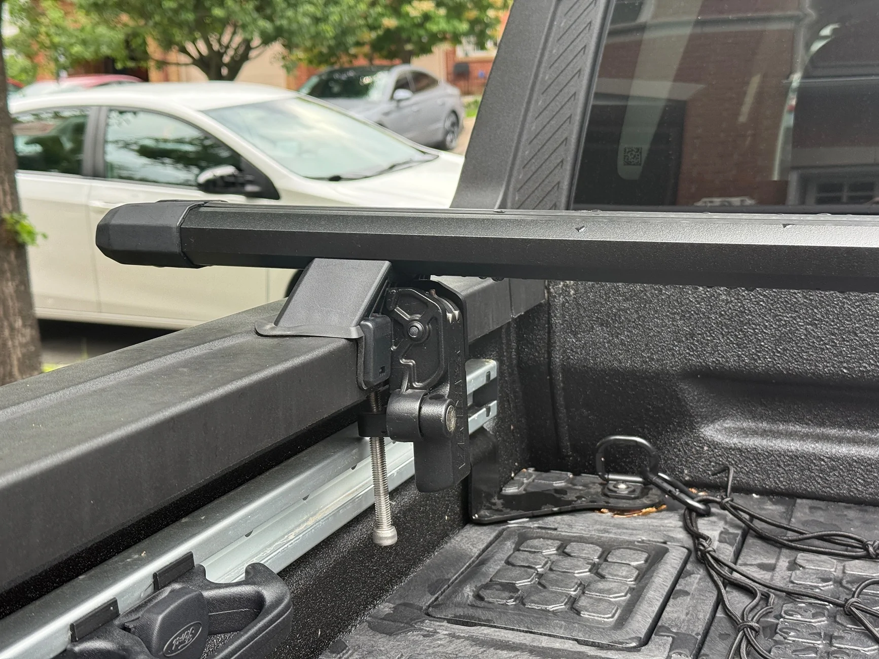 Ford Maverick Yakima Bed Mounted Cross Bars Installed IMG_0643 2