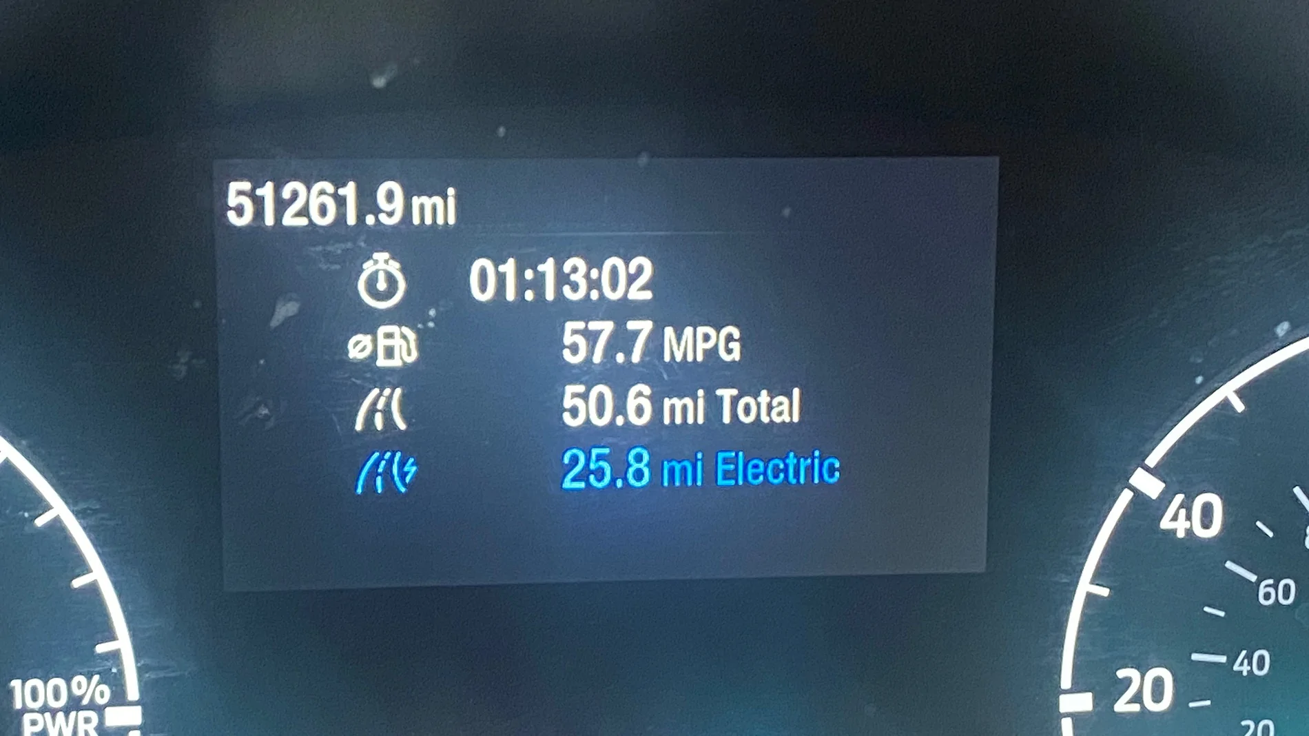 Ford Maverick ECO mode not necessary for great mpg's in Hybrid Maverick IMG_6616