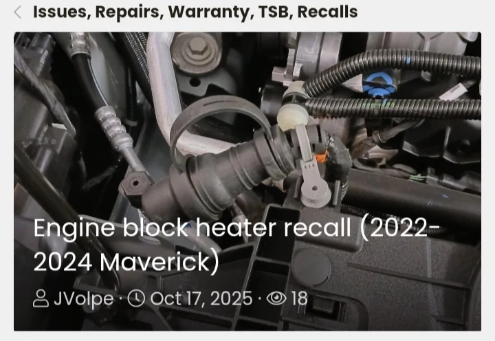 Ford Maverick How do you start/warm-up a hybrid engine in extreme cold 20251209_092054
