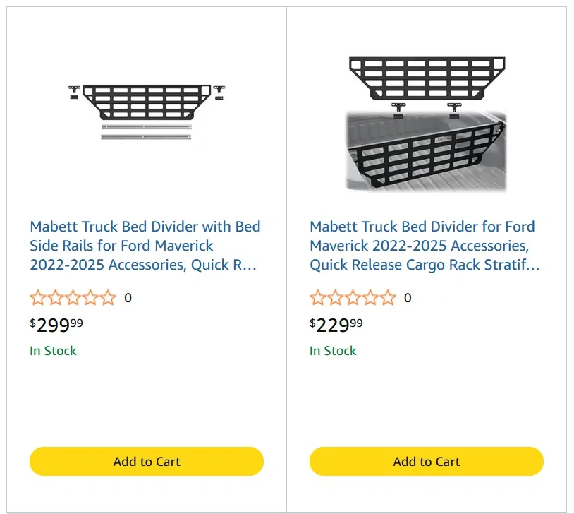 Ford Maverick Mabett | The Upgrade You Asked For — V2 Bed Divider Is Finally Here. Screenshot 2025-12-12 092102