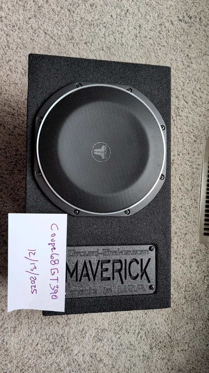 Ford Maverick Ground Shaker Driver's side 10" sub with JL Audio 10TW1-4 1765634837356273519366982058533