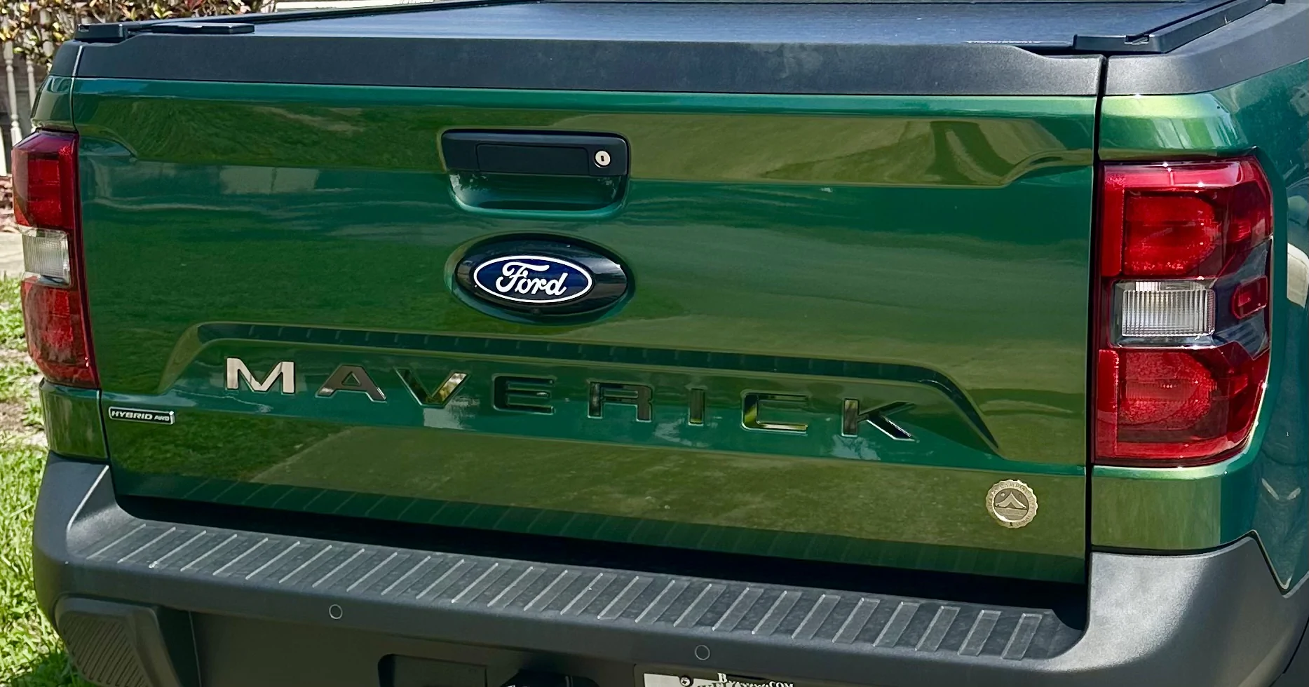 Ford Maverick Matte Silver or grey letters on a Eruption Green Mav? IMG_5358