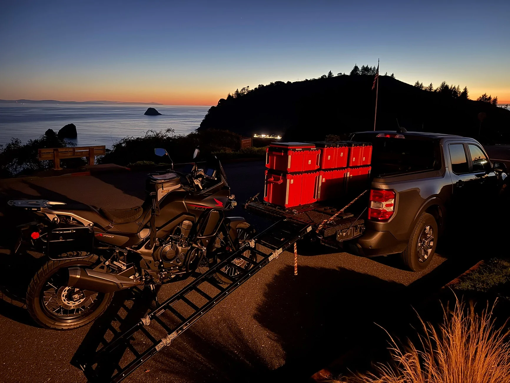 Ford Maverick Hybrid AWD Hauling a Motorcycle Bed - 17 of 20