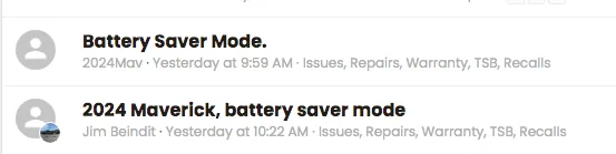Ford Maverick Battery Saver Mode. 1765989797928-i