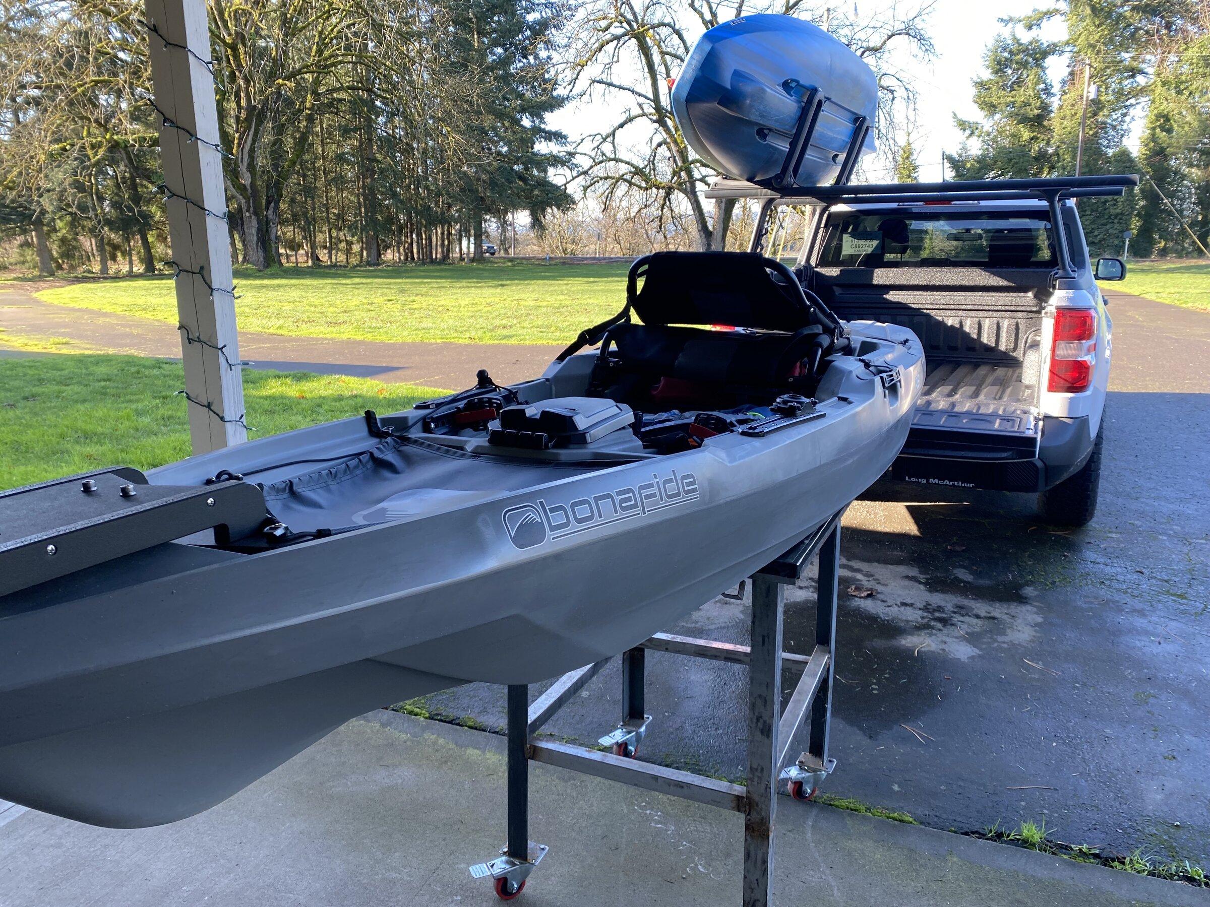 Ford Maverick Update: Thule Xsporter Mid Rack with kayak loaded IMG_9739