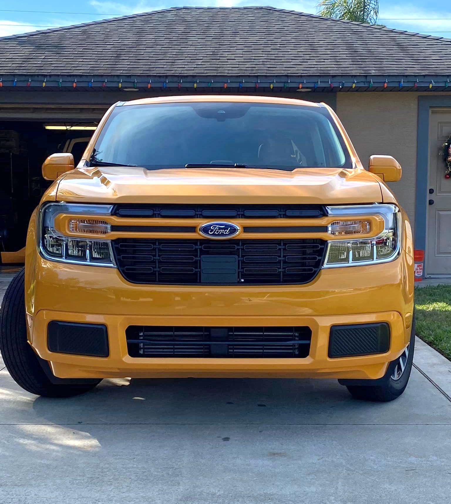 Front & rear bumpers paint matched on Maverick (Cyber Orange) 1.jpg