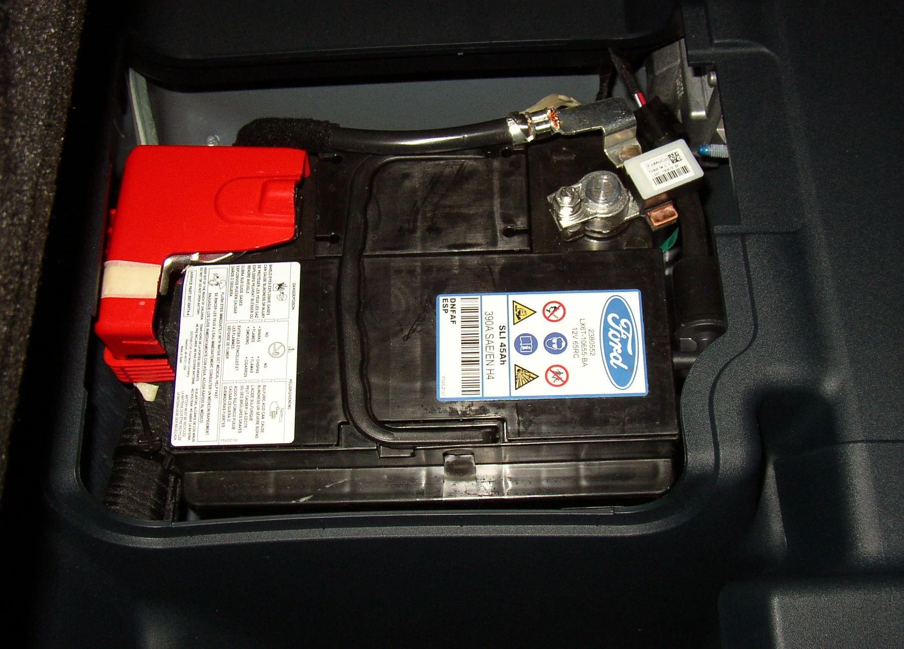 Ford Maverick Hybrid 12V Battery is Single Port Vented to the Outside, Maybe a Fleet Battery Hybrid - 12V Battery