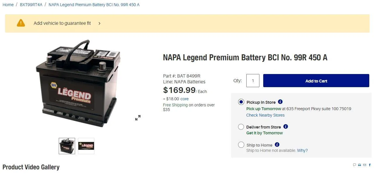 Ford Maverick Hybrid 12V Battery is Single Port Vented to the Outside, Maybe a Fleet Battery 99R No Vent