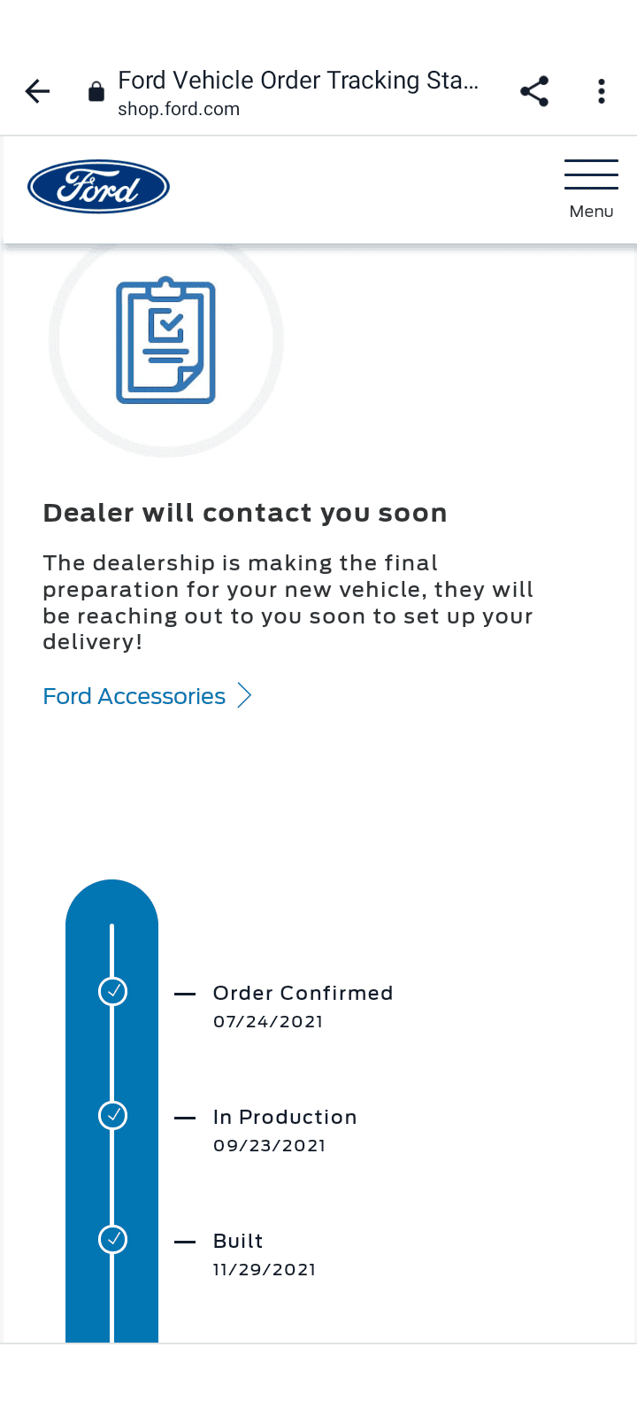 Ford Maverick The moon must be blue.. finally here! 🔵 Screenshot_20211215-104603