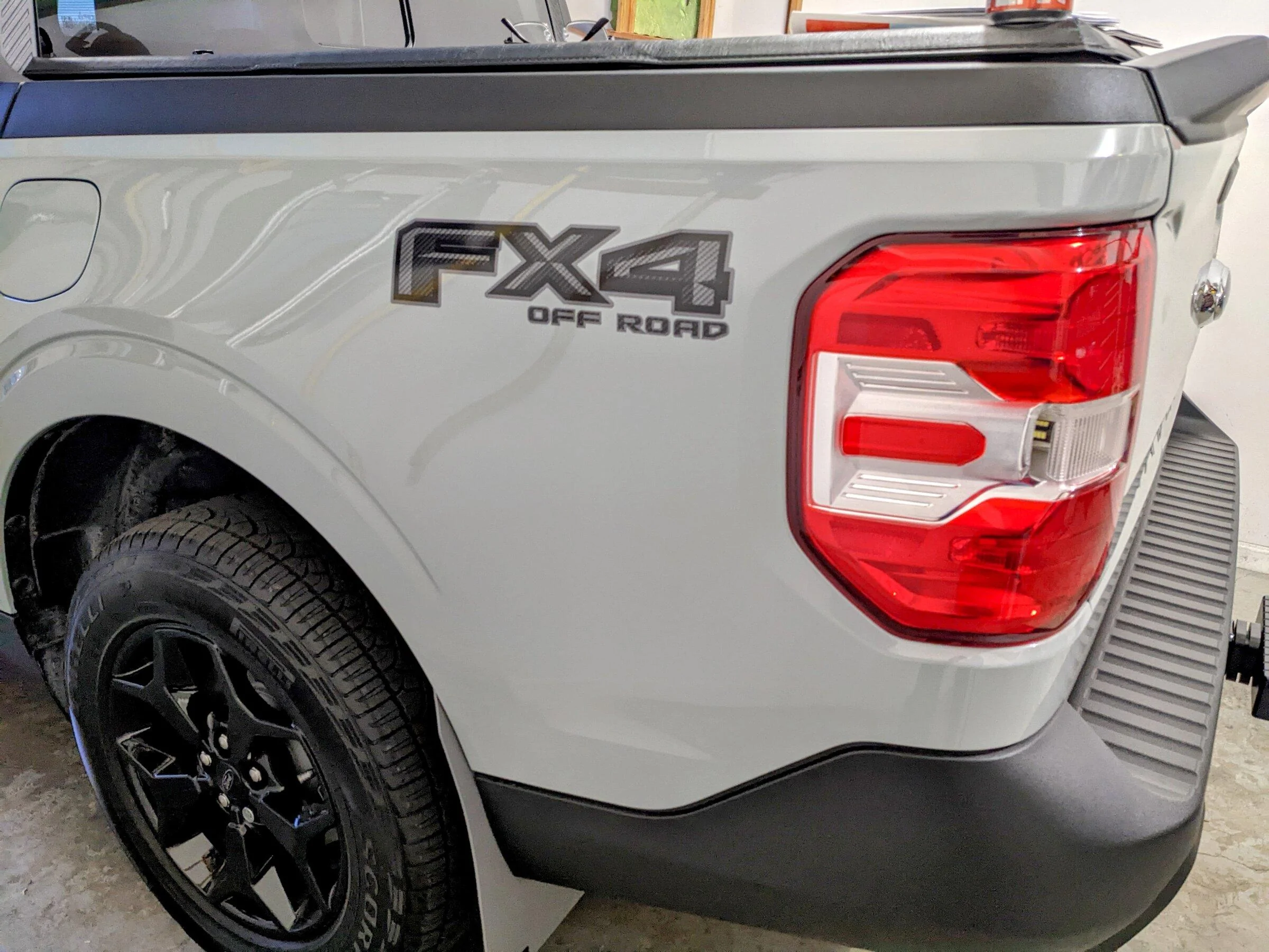Ford Maverick Changed FX4 decals to black and gray. PXL_20211215_211933080~2
