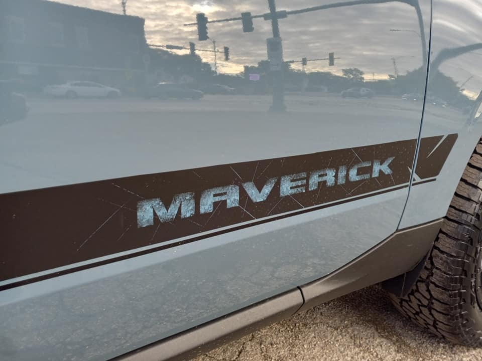 Ford Maverick Fancy shoes: Falken Wildpeak AT 265/60R18 + 18" Black Rhino Arches Wheels on Maverick XL FWD {filename}