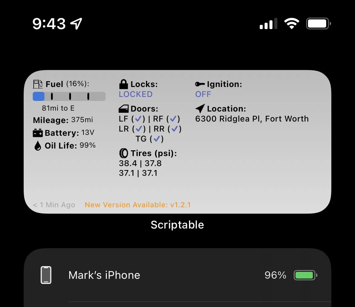 Ford Maverick 📱 Scriptable FordPass Widget For Maverick (iOS, iPad, MacOS) 7F755AB2-876E-47A9-B48B-B8DC82EA681F