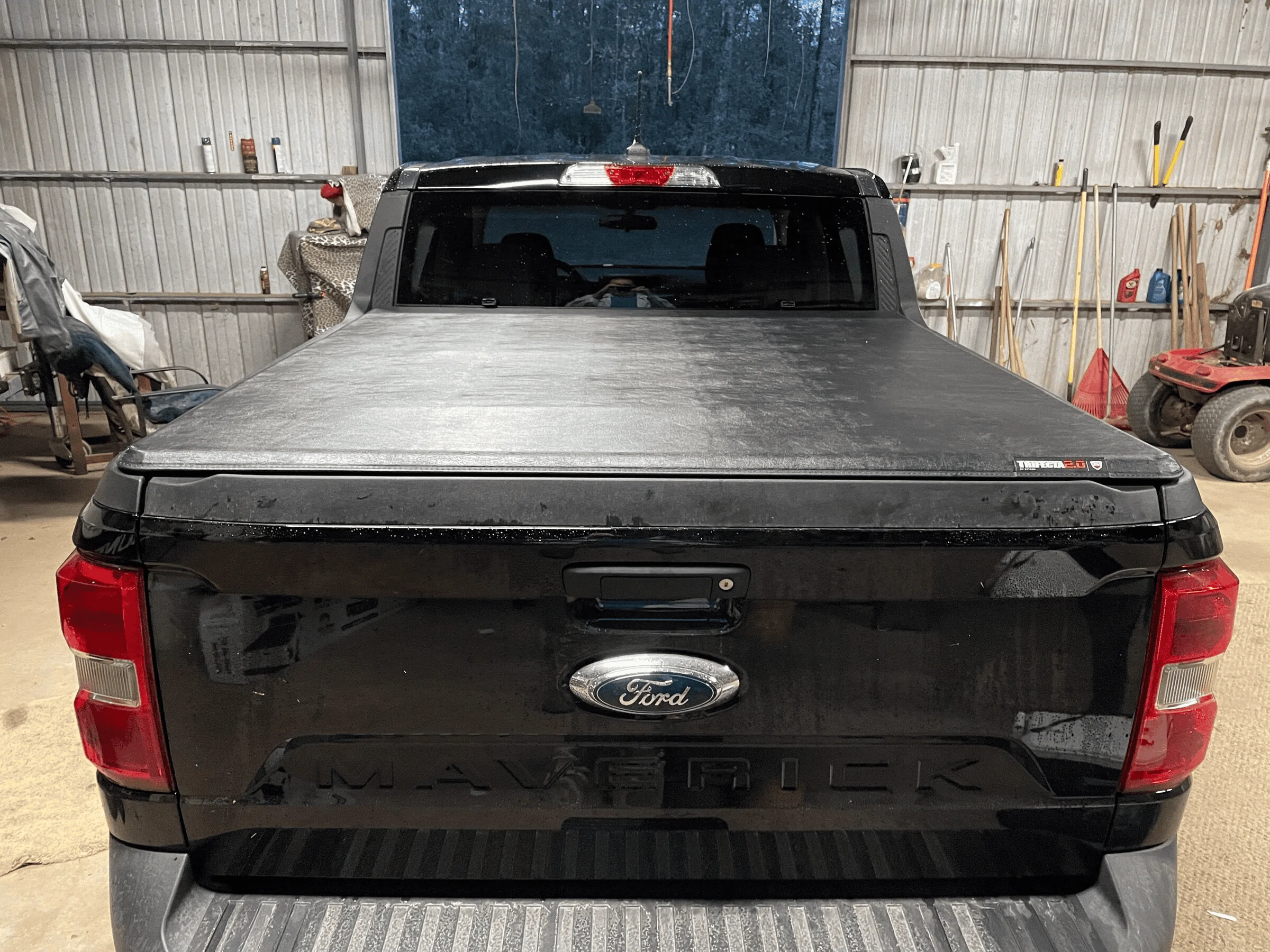 Ford Maverick Ford soft roll up tonneau cover installed 1639673659531