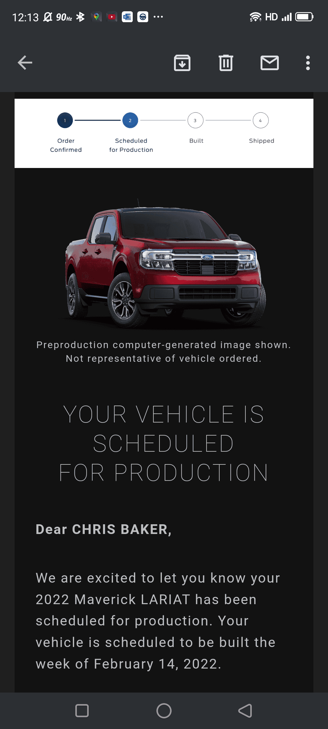 Ford Maverick 📣 12/16 Scheduling Email Received Group [Emails Now Arriving!!!] Screenshot_2021-12-16-12-13-53-794