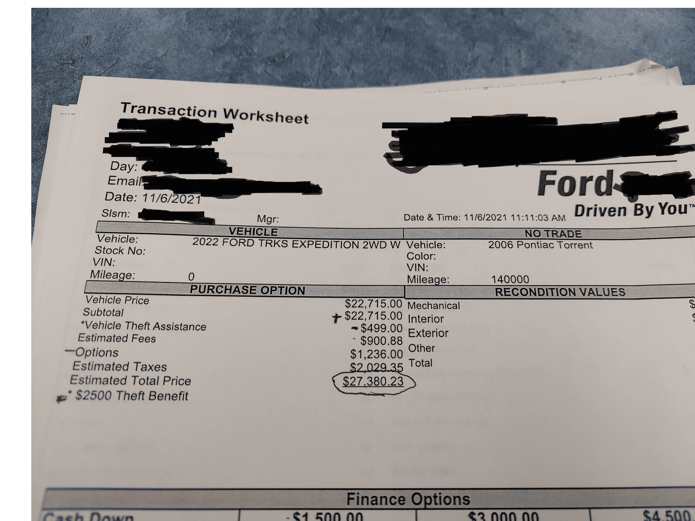 Ford Maverick Order and sales # question. Does the dealership have this info? Blocked out info dealer info1
