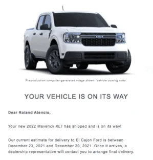 Ford Maverick Anyone picking up their hybrid next week? 1639808790021
