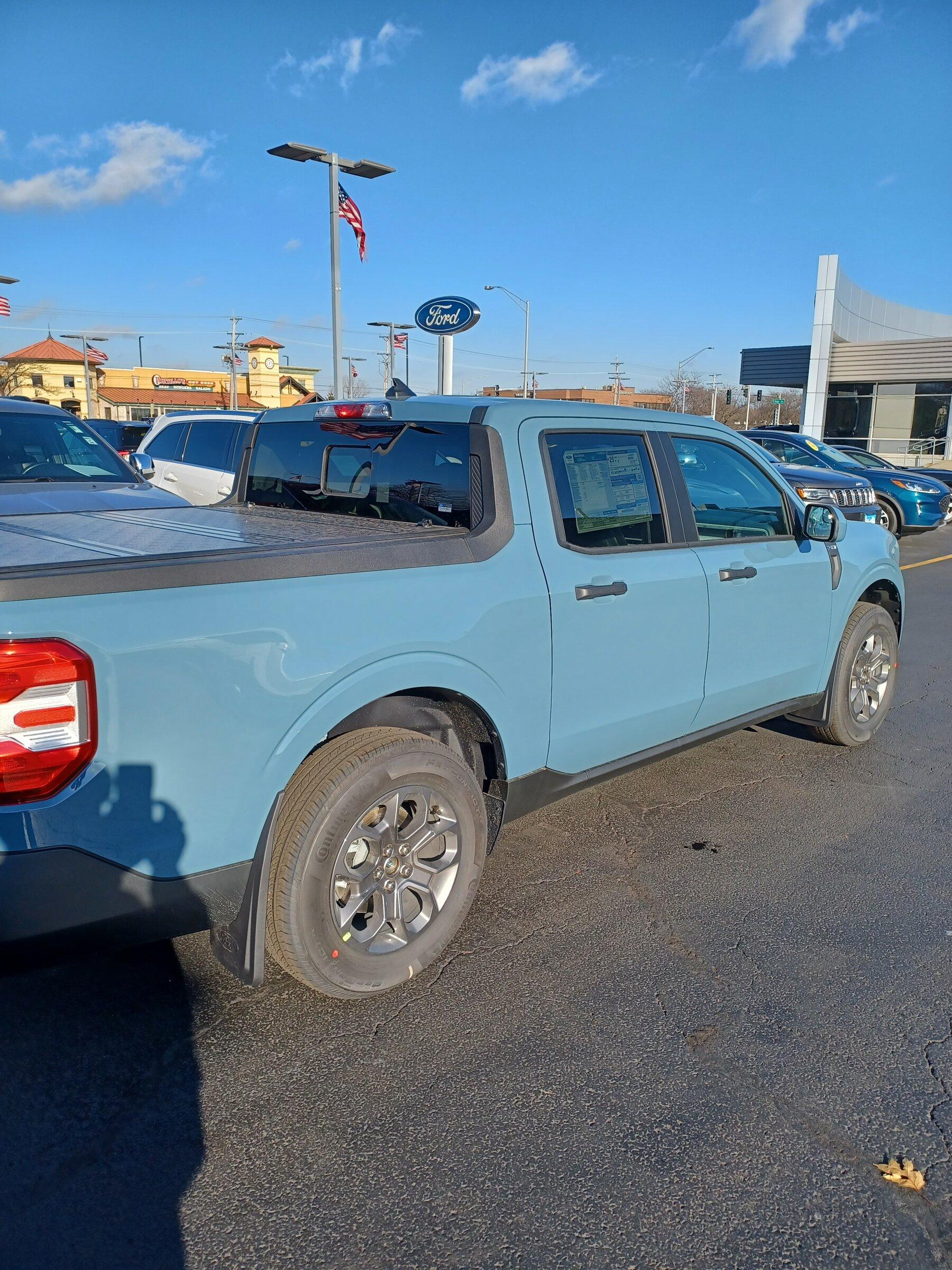 Ford Maverick Picked up my Velocity Blue XL Hybrid last night! 20211216_132840