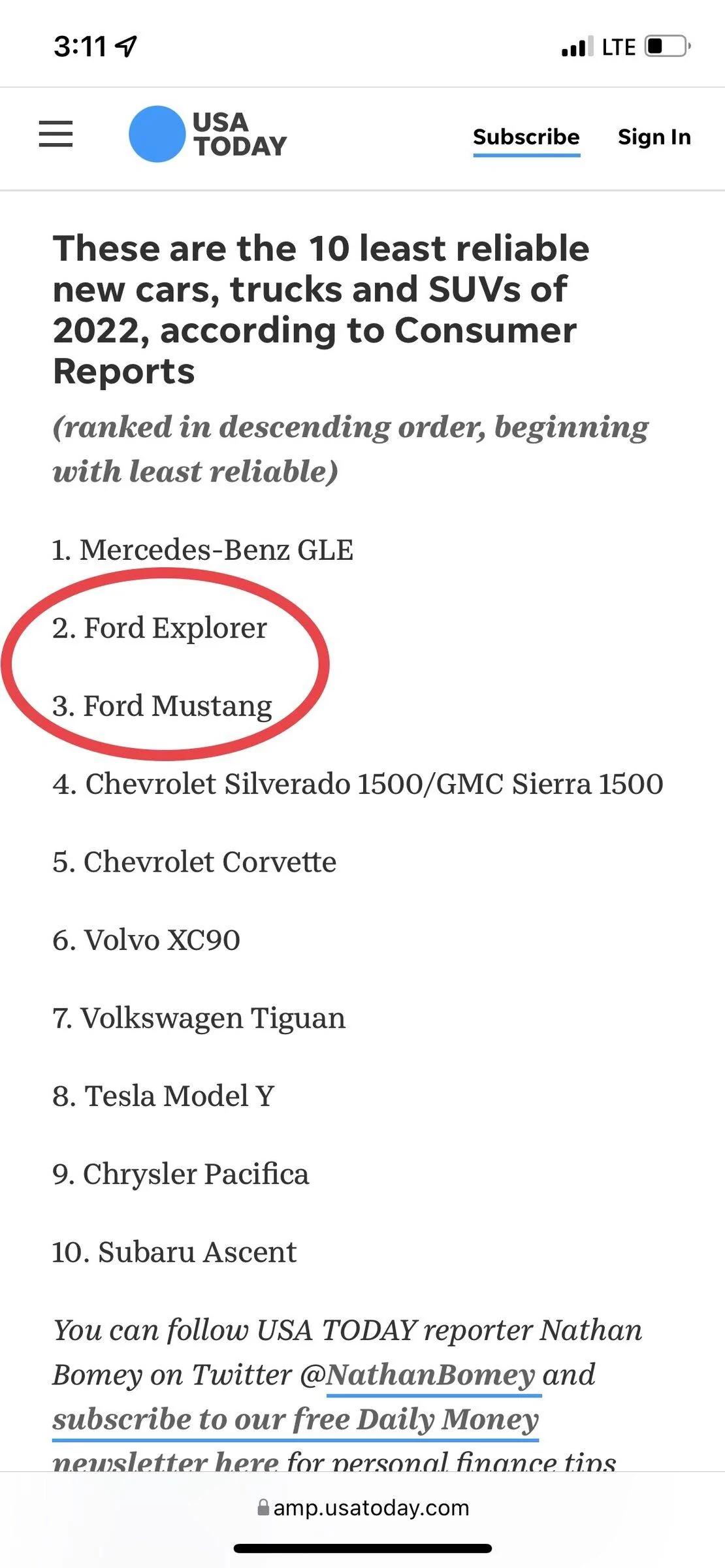 Ford Maverick Consumer Reports Most Reliable New Cars E35C5C10-1649-4FED-ADDA-AC1A0E2F7C77