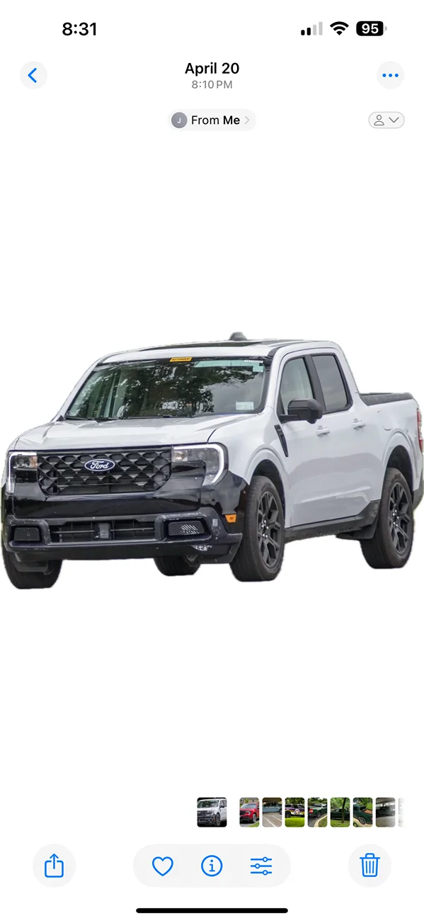 Ford Maverick Improved the ugly front end on 2026 Maverick XLT w/ black wrap on 2025+ facelift bumper IMG_3167