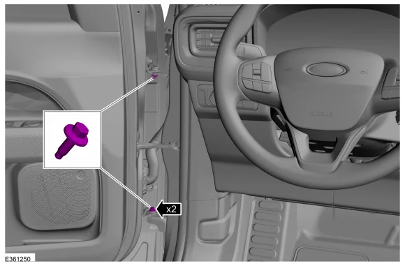 Ford Maverick How to Install New Speaker Wire in Doors door