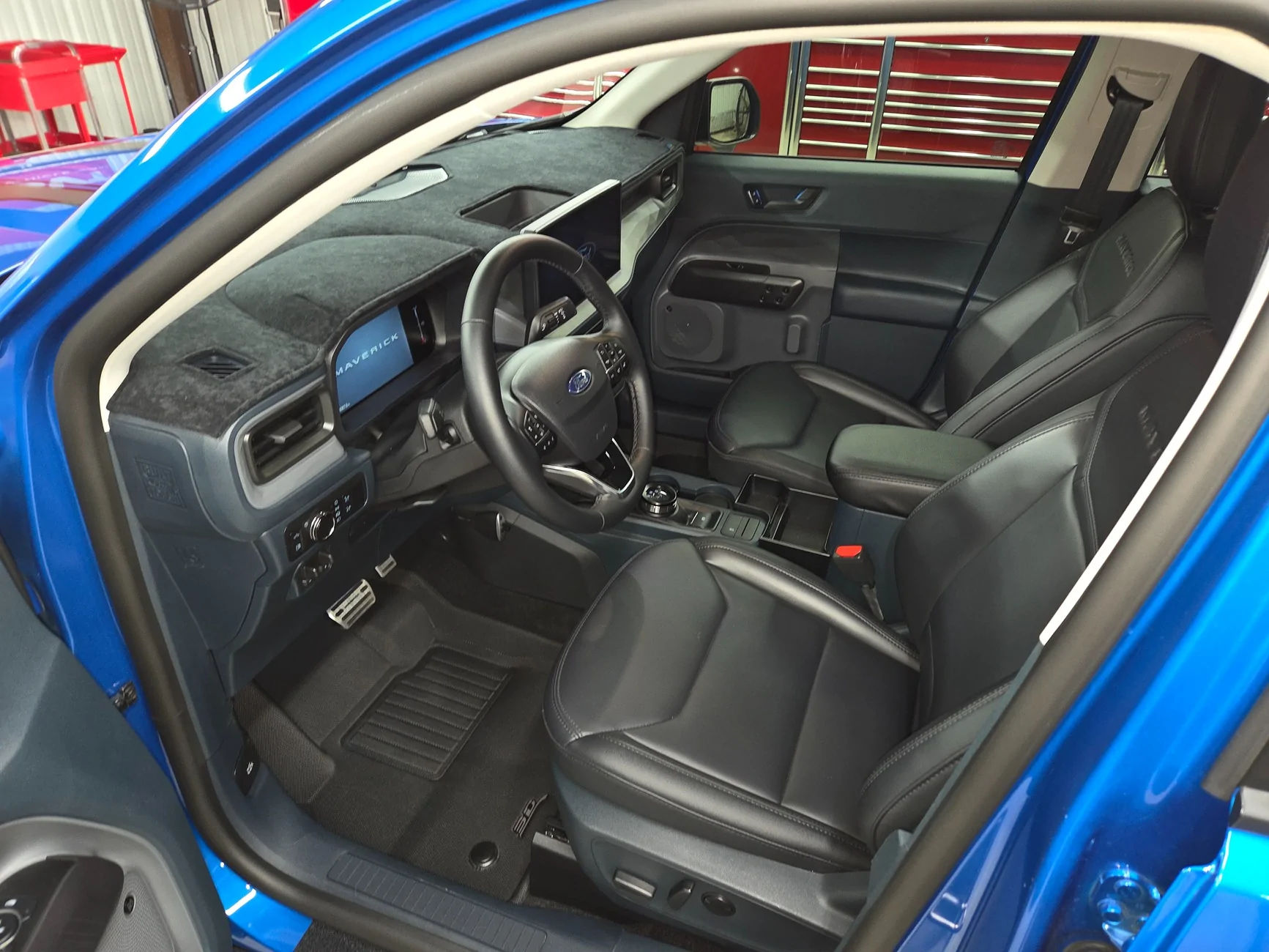 Ford Maverick 13k Mile Hybrid Lariat 4k Velocity Blue Check In 1000010700