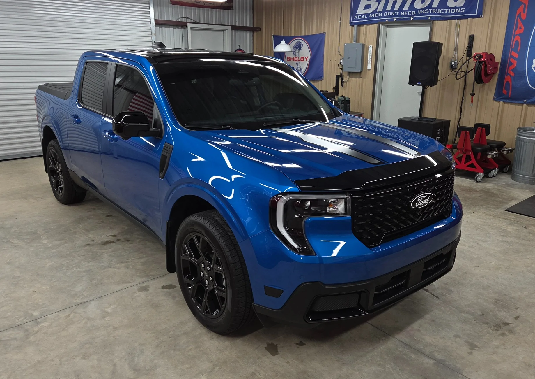 Ford Maverick 13k Mile Hybrid Lariat 4k Velocity Blue Check In 1000010695