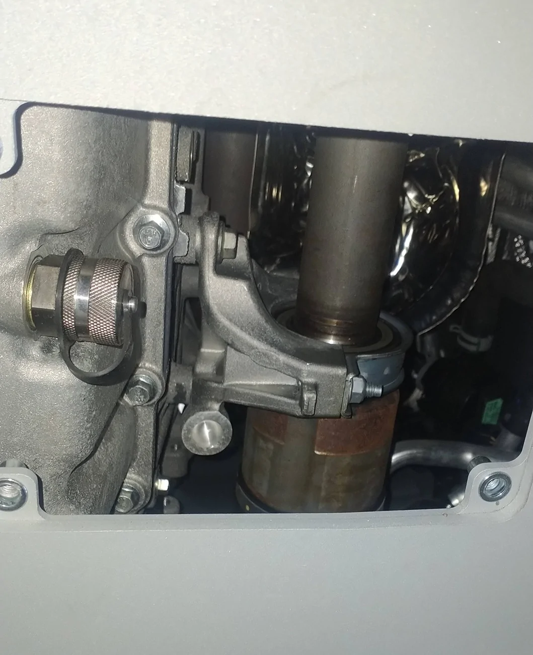 Ford Maverick Hybrid oil change with Valvo-max and Rival skid plate IMG_20251220_133217